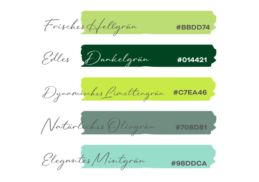 Die Farbe Grün im Branding