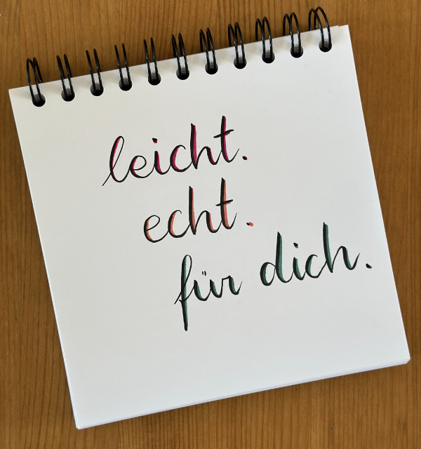 leichtechtfürdich lettering portfolio leicht echt für dich
