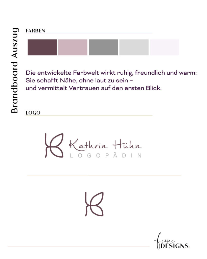 Brandboard Personal Brand Logopädin