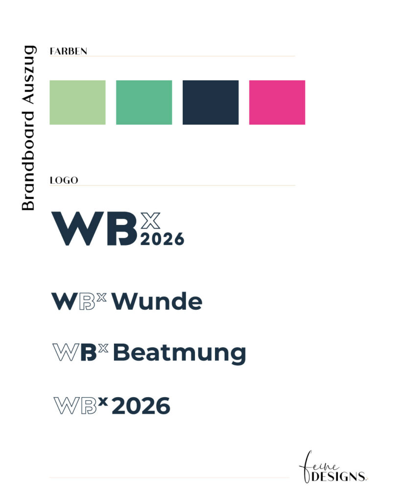 Brandboard für Marketingkonzept & Kongressdesign – WBX 2026