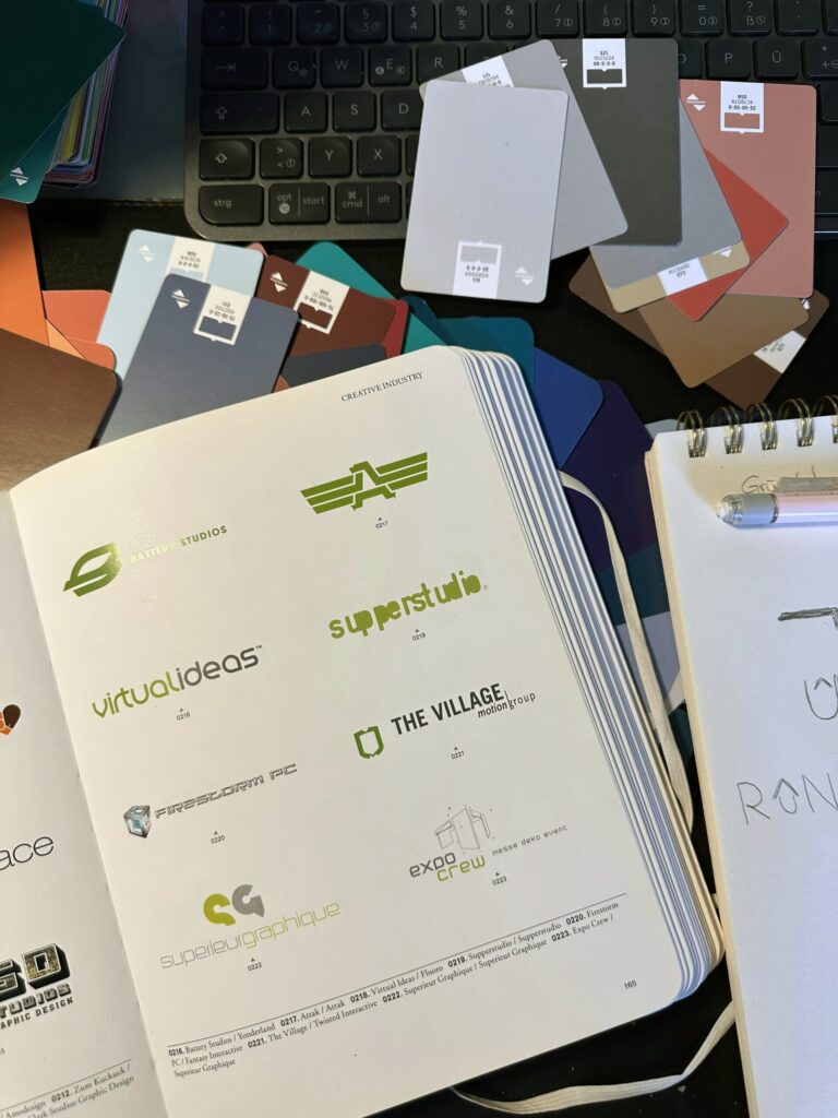 Brandingprozess moodboard logo